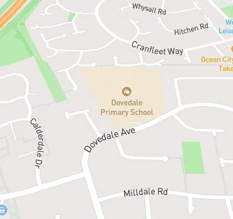 map for Dovedale Primary School