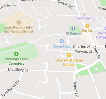 map for Church House Surgery