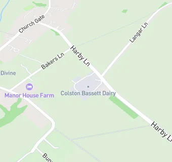 map for Colston Bassett Dairy