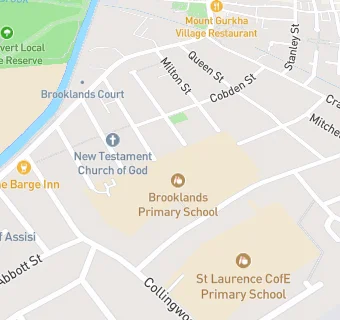 map for Brooklands Primary School