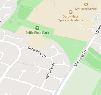 map for Derbyshire Catering Service at Griffe Field Primary School