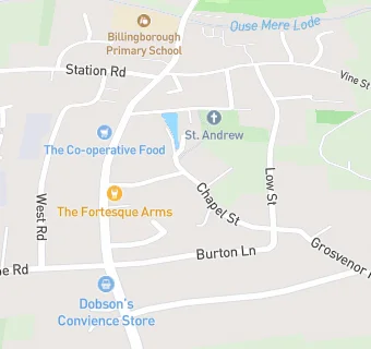 map for Billingborough Village Hall