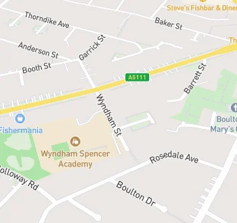 map for Wyndham Spencer Academy