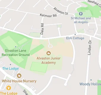 map for Alvaston Infant and Nursery School