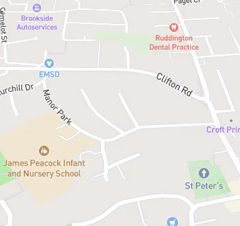 map for James Peacock Infant And Nursery School