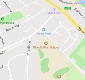 map for Pirehill First School