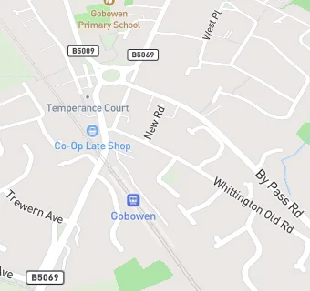 map for Gobowen's Chippy