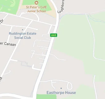 map for Easthorpe School