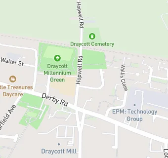 map for Draycott Primary School