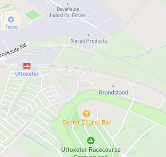 map for Centre Course Bar at Uttoxeter Racecourse