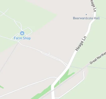 map for Bearwardcote Hall