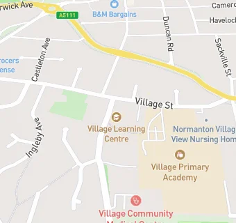 map for Normanton Village Infant School