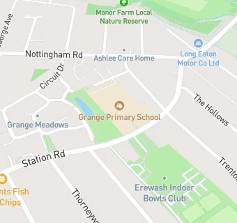 map for Grange Primary School