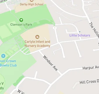 map for Carlyle Infant and Nursery Academy