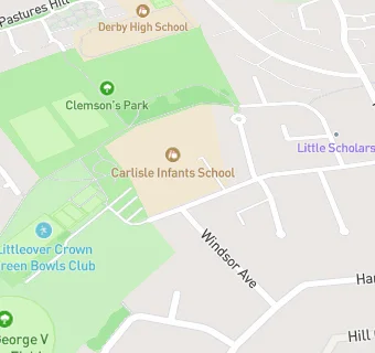 map for Carlyle Infant and Nursery Academy