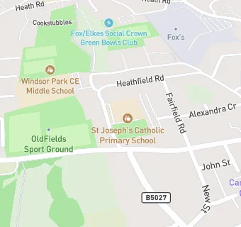 map for St Joseph's Catholic Primary School