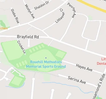 map for Rosehill Methodist Sports Club