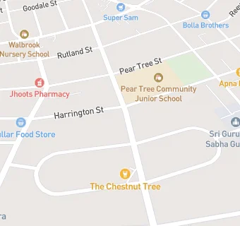 map for Mydentist, Harrington Street, Pear Tree