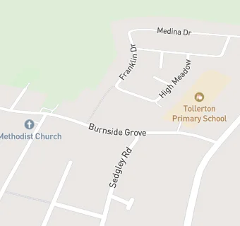 map for Tollerton Playgroup