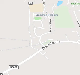 map for BRAMSHALL MEADOWS FIRST SCHOOL