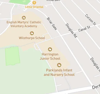 map for Harrington Junior School