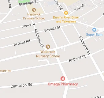 map for St Thomas Shop