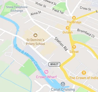 map for St Dominics Roman Catholic Primary School