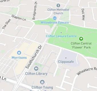 map for Clifton Medical Practice