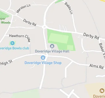 map for Doveridge Working Mens Club