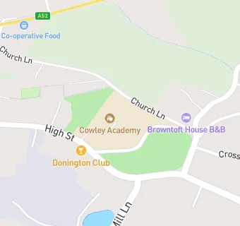 map for Cowley Academy