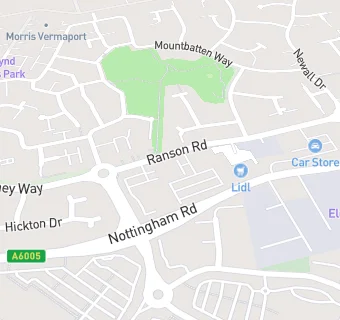 map for Chilwell Meadows Surgery