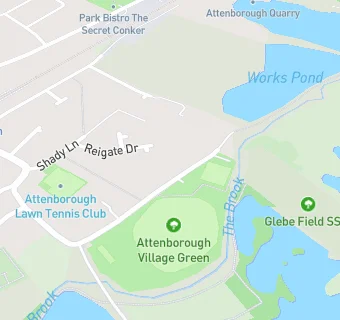 map for Attenborough Preparatory School