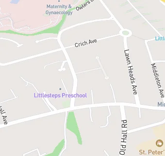 map for Littleover Methodist Church Cafe & Luncheon Club