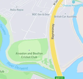 map for Alvaston & Boulton Sports Club