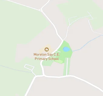 map for Moreton Say CofE  Primary School