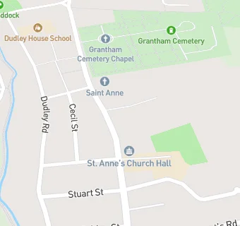 map for St Annes Primary School