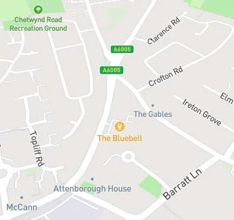 map for The Blue Bell Inn