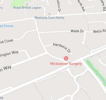 map for Mickleover Surgery