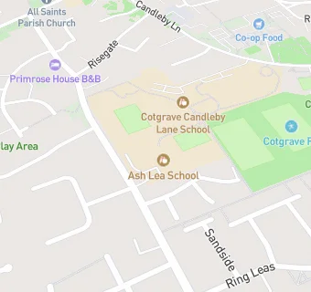 map for Ash Lea School