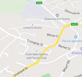 map for Churchmere Medical Group - Ellesmere