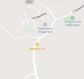 map for Hilderstone Village Hall