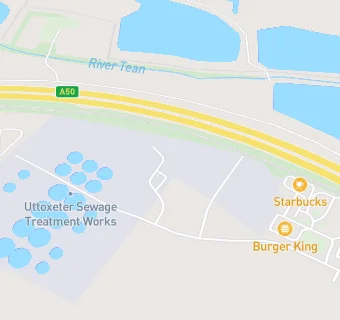 map for Burger King Uttoxeter