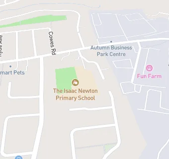 map for Isaac Newton Primary School