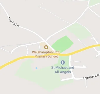 map for Welshampton CofE Primary School