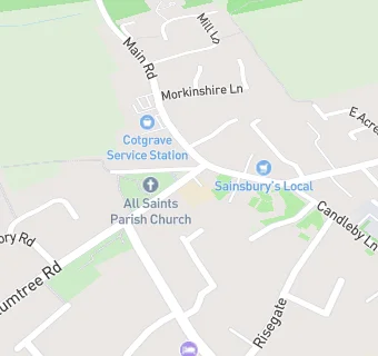 map for Cotgrave Church of England Primary School