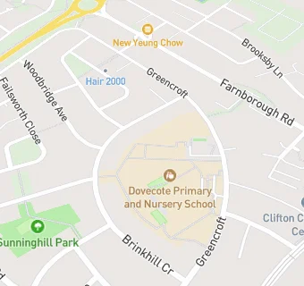 map for Brinkhill Primary School