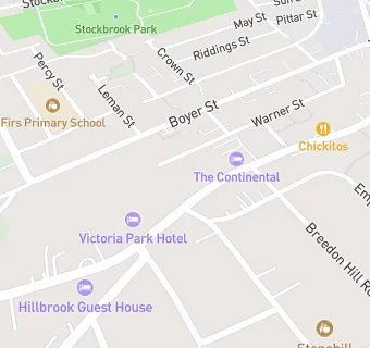 map for Victoria Park Hotel