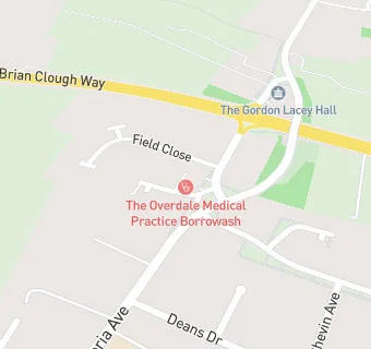 map for Overdale Medical Practice