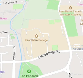 map for Grantham College Refectory