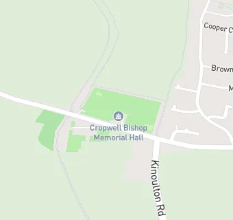 map for Cropwell Bishop Memorial Hall - The Hall Kitchen